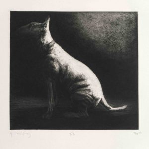 Flo a Etching by the Artist Helen Fay