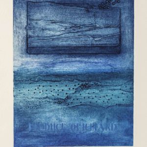 Produce of Iceland a Collagraph by the Artist Silvana McLean