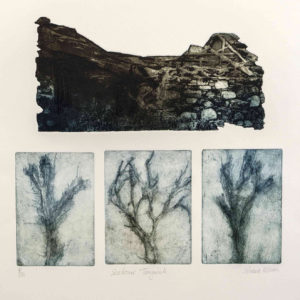 Seahouse-Tangwick a Photo Intaglio and Soft Ground Etching by the Artist Silvana McLean