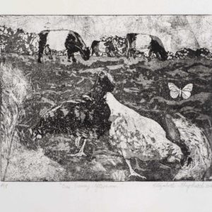 One Sunny Afternoon a Etching by the Artist Elizabeth Shepherd