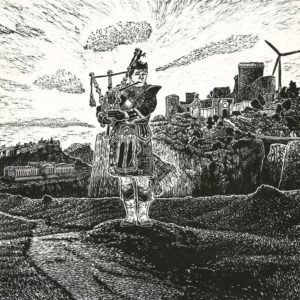 A print by Ade Adesina titled 'The House of James Blyth'